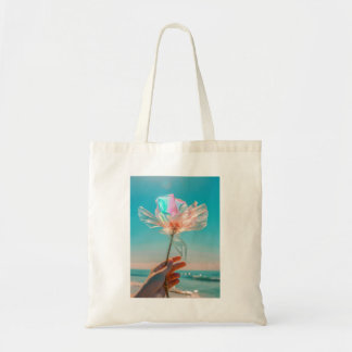 Tote Bag Fleur iridescente 