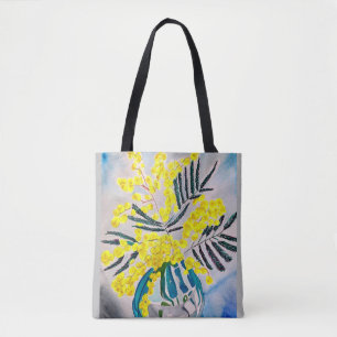 Tote Bag Fleur native australienne de Wattle jaune