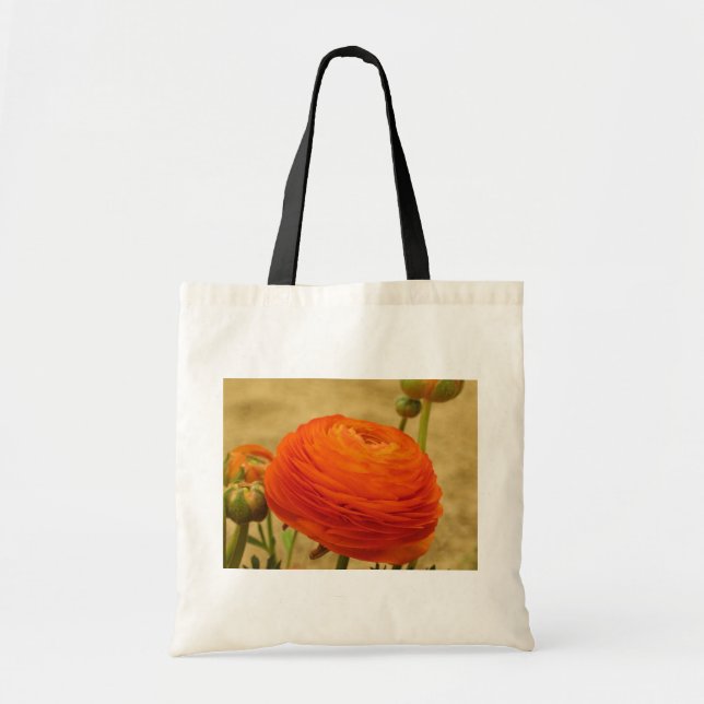 Tote Bag Fleur orange (Devant)