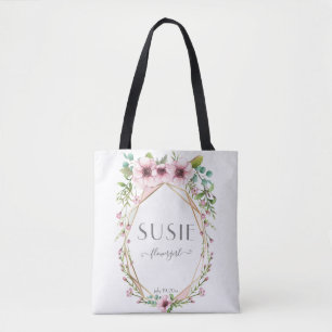 Tote Bag Fleur rose Anémone Fleurs