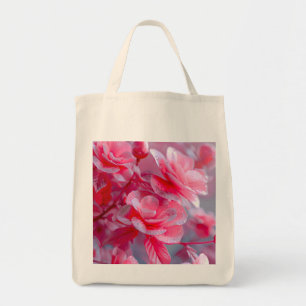 Tote Bag Fleur rose pâle Raindrop