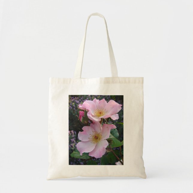 Tote Bag Fleur Rose rose (Devant)