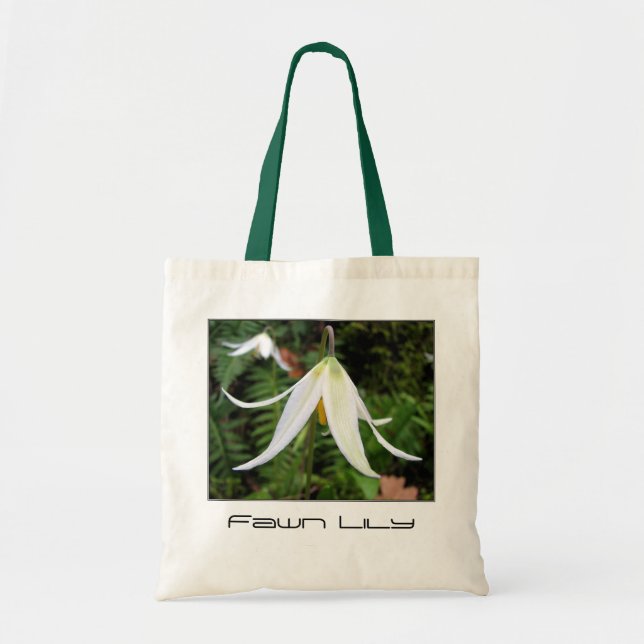 Tote Bag Fleur sauvage - lis de faon (Devant)