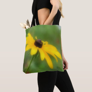Tote Bag Fleur Susan Daisy à simple teint noir