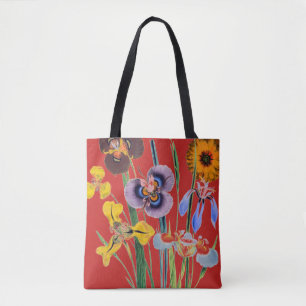 Tote Bag Fleur vintage partout sur Motif