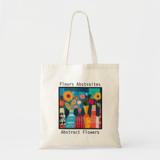 Tote Bag Fleurs Abstraites pour femmes