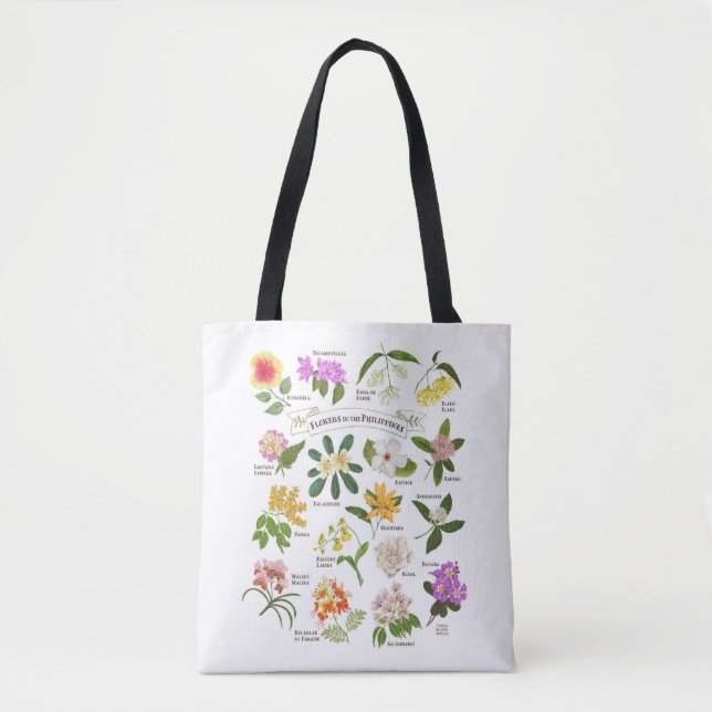 Tote Bag Fleurs aux Philippines (Devant)