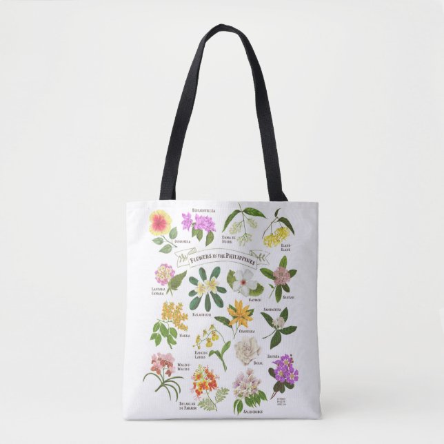 Tote Bag Fleurs aux Philippines (Devant)
