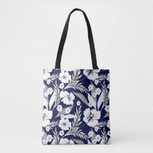Tote Bag Fleurs blanches