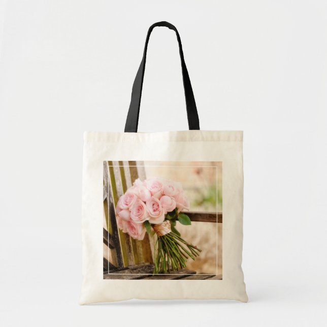 Tote Bag Fleurs | Bouquet rose (Devant)
