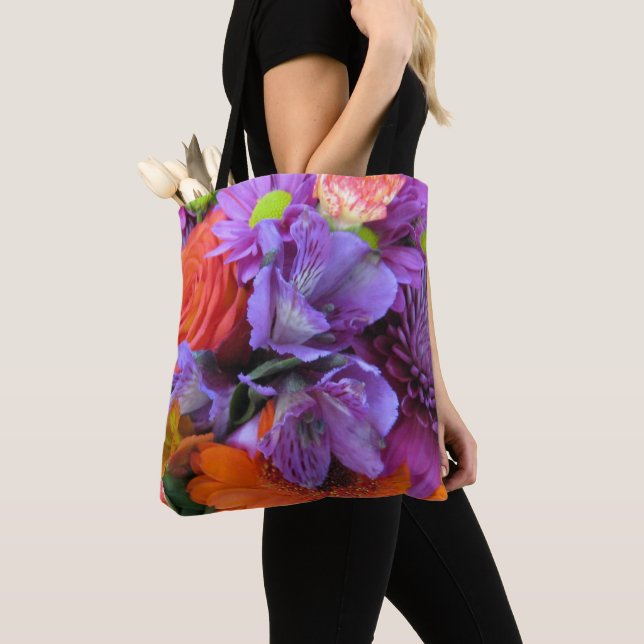 Tote Bag Fleurs d'alimentation (De près)