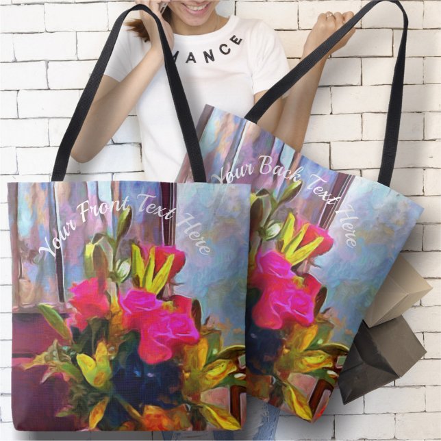 Tote Bag Fleurs d'amour PM0001 (Créateur téléchargé)