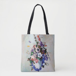 Tote Bag Fleurs dans un Vase Rococo, Paul Cezanne