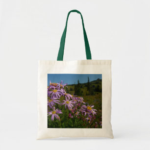 Tote Bag Fleurs d'aster violettes au mont Rainier