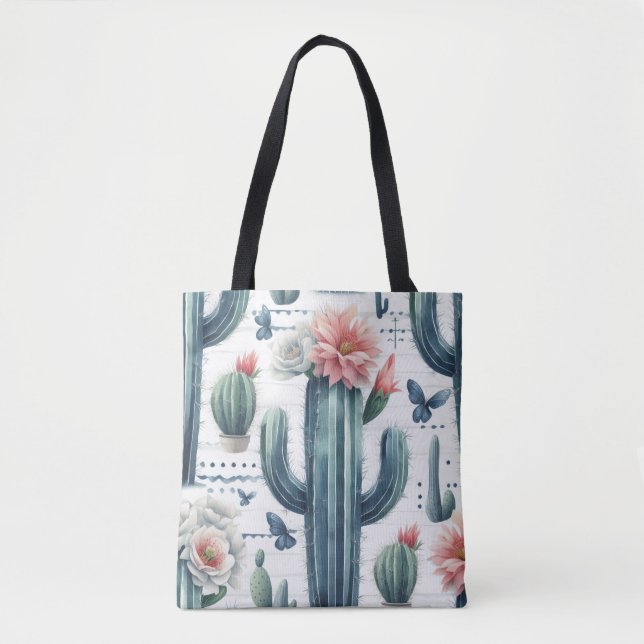 Tote Bag Fleurs de cactus (Devant)