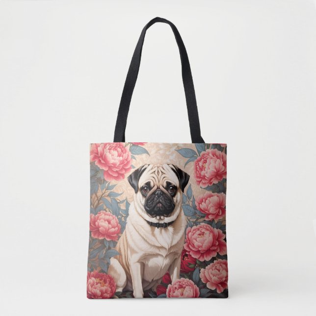 Tote Bag Fleurs De carlin Et De Peony William Morris Inspir (Devant)