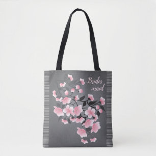 Tote Bag Fleurs de cerisier/Sakura sur la demoiselle