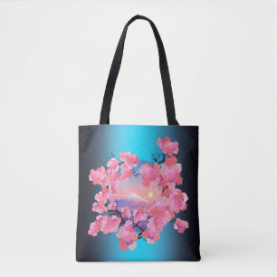Tote Bag Fleurs de cerisiers par le Mont Fuji