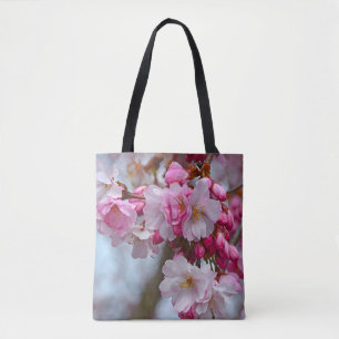 Tote Bag Fleurs de cerisiers roses