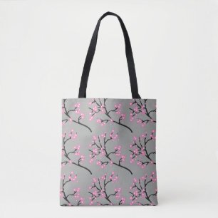 Tote Bag Fleurs de cerisiers roses sur les branches Personn