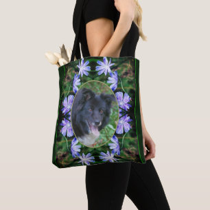 Tote Bag Fleurs de chicorée sauvages Cadre Créer votre prop