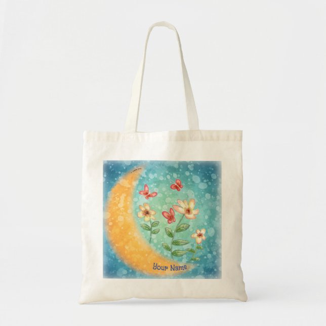 Tote Bag Fleurs de lune (Devant)