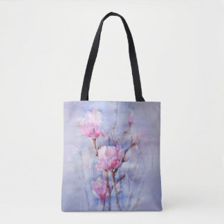 Tote Bag Fleurs de magnolia printanières