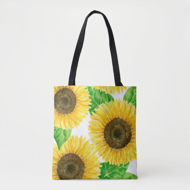 Tote Bag Fleurs de soleil (Devant)