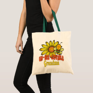 Tote Bag Fleurs de soleil et abeilles de grand-mère incroya