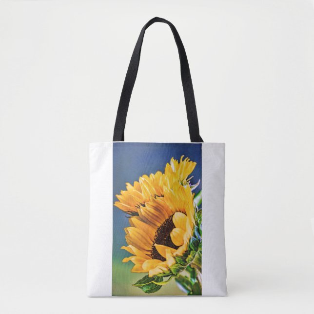 Tote Bag Fleurs de soleil rayonnantes (Devant)