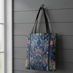 Tote Bag Fleurs de velours vintage : élégance d'inspiration