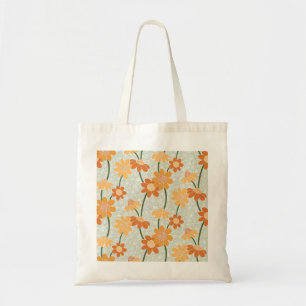 Tote Bag Fleurs des années 1970 rétro