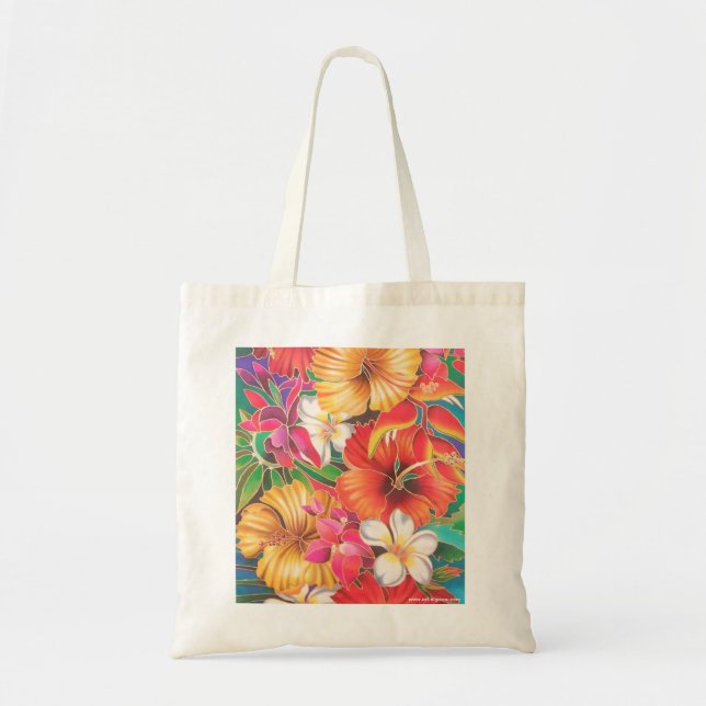 TOTE BAG FLEURS DES FIDJI (Devant)