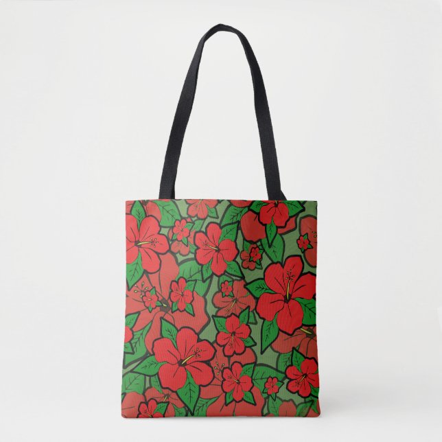 Tote Bag Fleurs d'Hibiscus #1 (Devant)