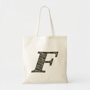 Tote Bag Fleurs d'hydrangea à initiale de monogramme