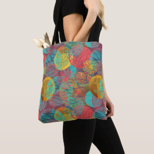 Tote Bag Fleurs Dorées Éthérées - Harmonie Florale Transpar