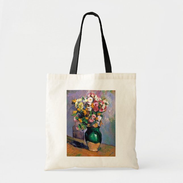 Tote Bag Fleurs en Vase, Cézanne (Devant)