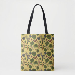 Tote Bag Fleurs et papillons floraux motifs sans soudure