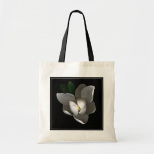 Tote Bag Fleurs   Fleur de Magnolia blanc unique