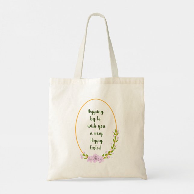 Tote Bag Fleurs miniatures de pommier Pâques (Dos)