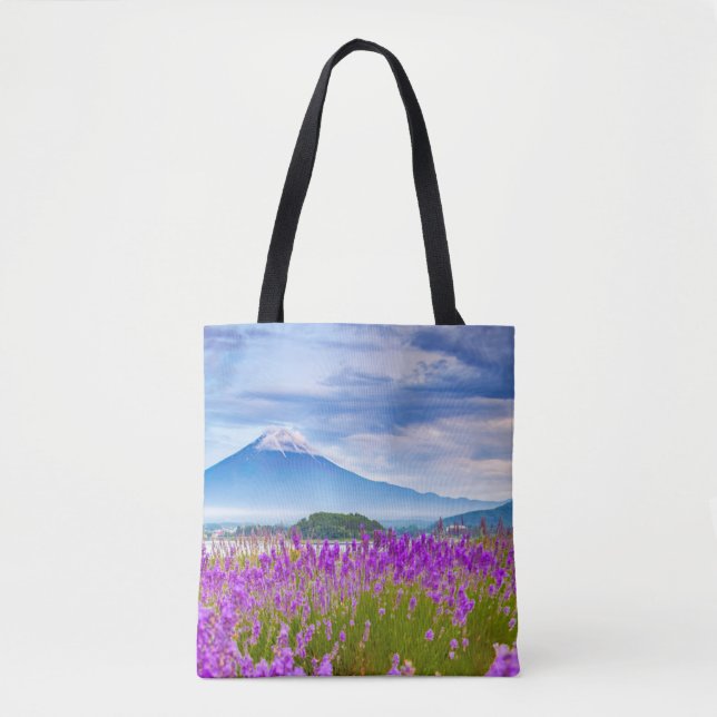 Tote Bag Fleurs | Mont Fugi Japon (Devant)