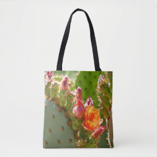 Tote Bag Fleurs oranges de figue de Barbarie