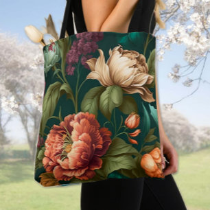 Tote Bag Fleurs peintes victoriennes