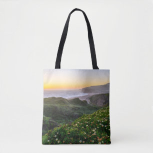 Tote Bag Fleurs Père Noël Cruz Californie