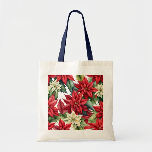Tote Bag Fleurs Poinsettia (Devant)