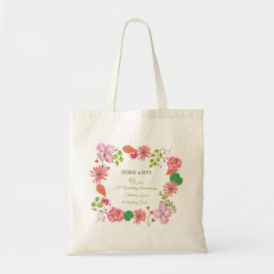 Tote Bag Fleurs pour 65e anniversaire de mariage religieux