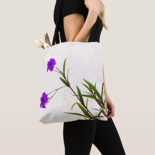 Tote Bag Fleurs pourpres dans la brise
