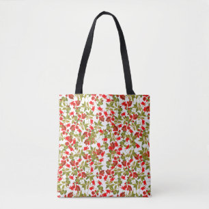 Tote Bag Fleurs rouges 2