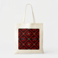 Fleurs rouges Palestine Broderie tatreez Motif