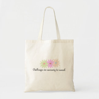 Tote Bag Fleurs simples et devis court